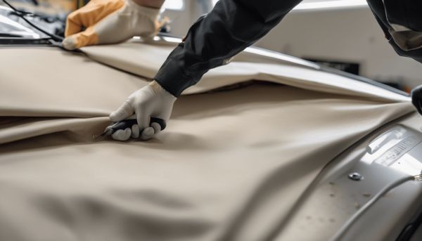 Réparation efficace : tissu ciel de toit Norauto